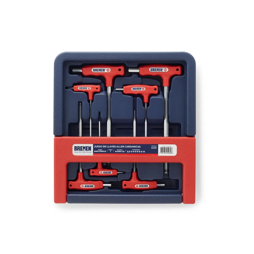 JUEGO LLAVES ALLEN X 7 PZS. M/A - 5030 - BREMEN