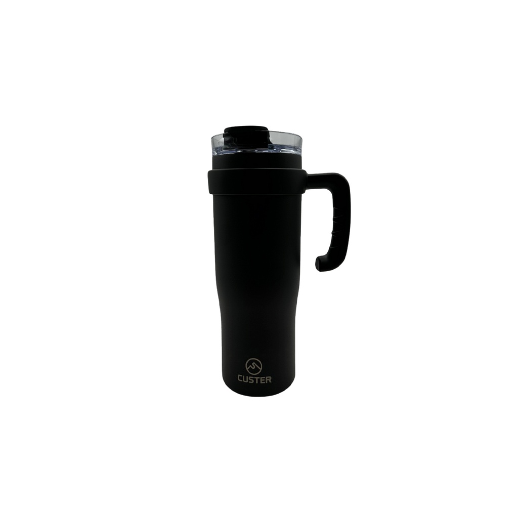 VASO TERMICO 1200 ML. NEGRO C/ MANIJA