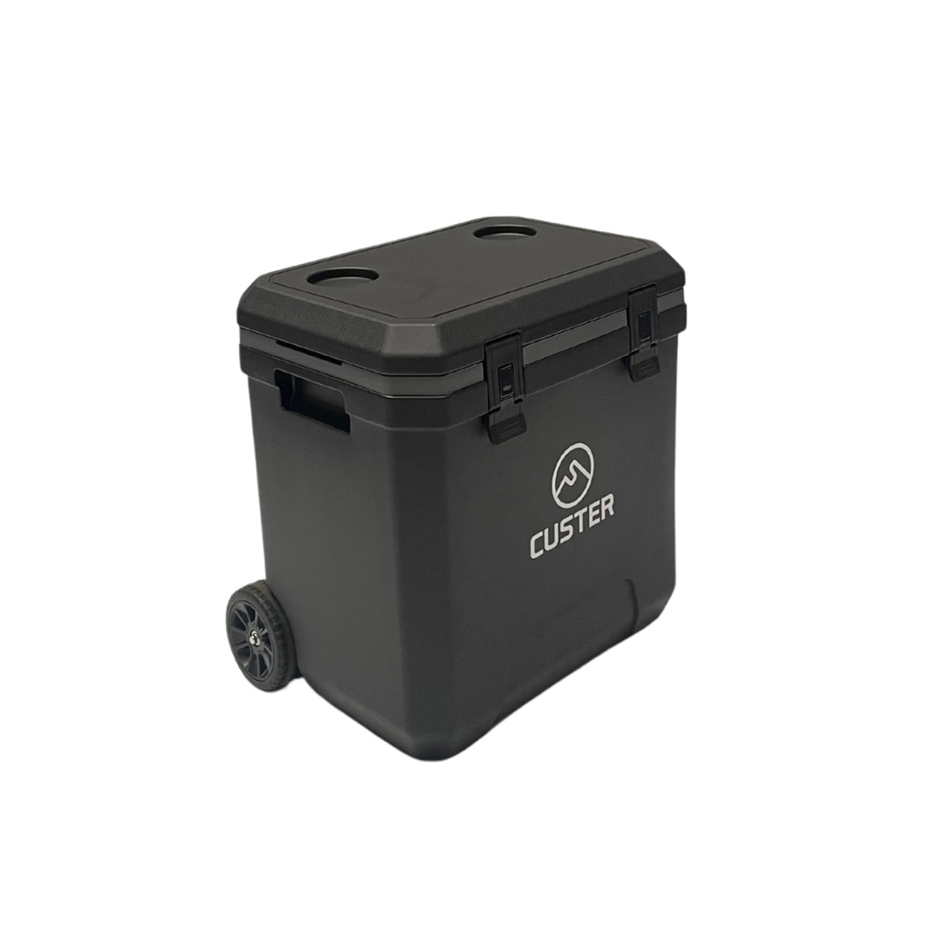 HELADERA CONSERVADORA 36LTS (NEGRO) C/RUEDAS Y MANIJA