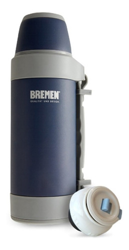 [7133] TERMO 1,2 LITROS AC. INOX AZUL - 7133 - BREMEN