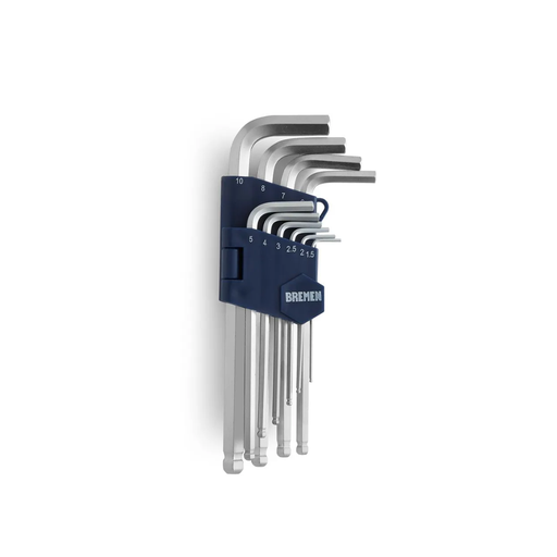 [7097] LLAVES ALLEN x 10 Pz. Cardánicas SAE S2 - 7097 - BREMEN