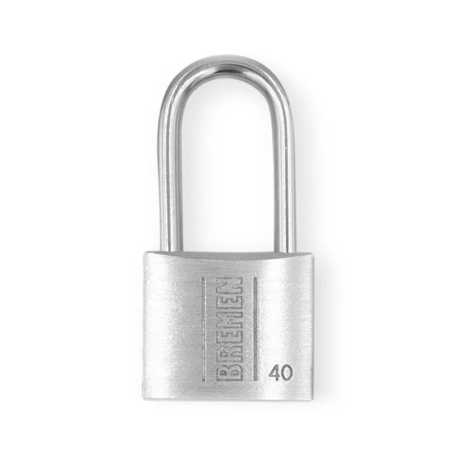 [7545] CANDADO DE ALUMINIO [ARO LARGO] 40mm TRABA DOBLE BREMEN®
