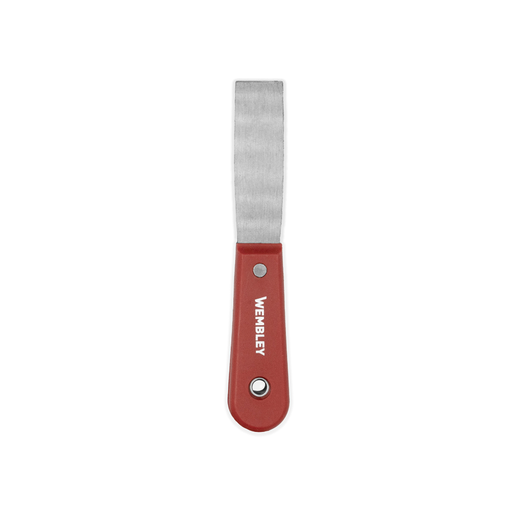 [7962] ESPATULA WEMBLEY Mango Plastico Rojo ( 25) 1"