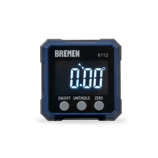 [8112_BREMEN] INCLINOMETRO DIGITAL METALICO 3L Imantados BREMEN®